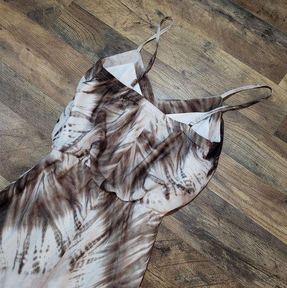 Vince Camuto Women's Printed Blouson Maxi Dress Size 2 - Picture 11 of 11